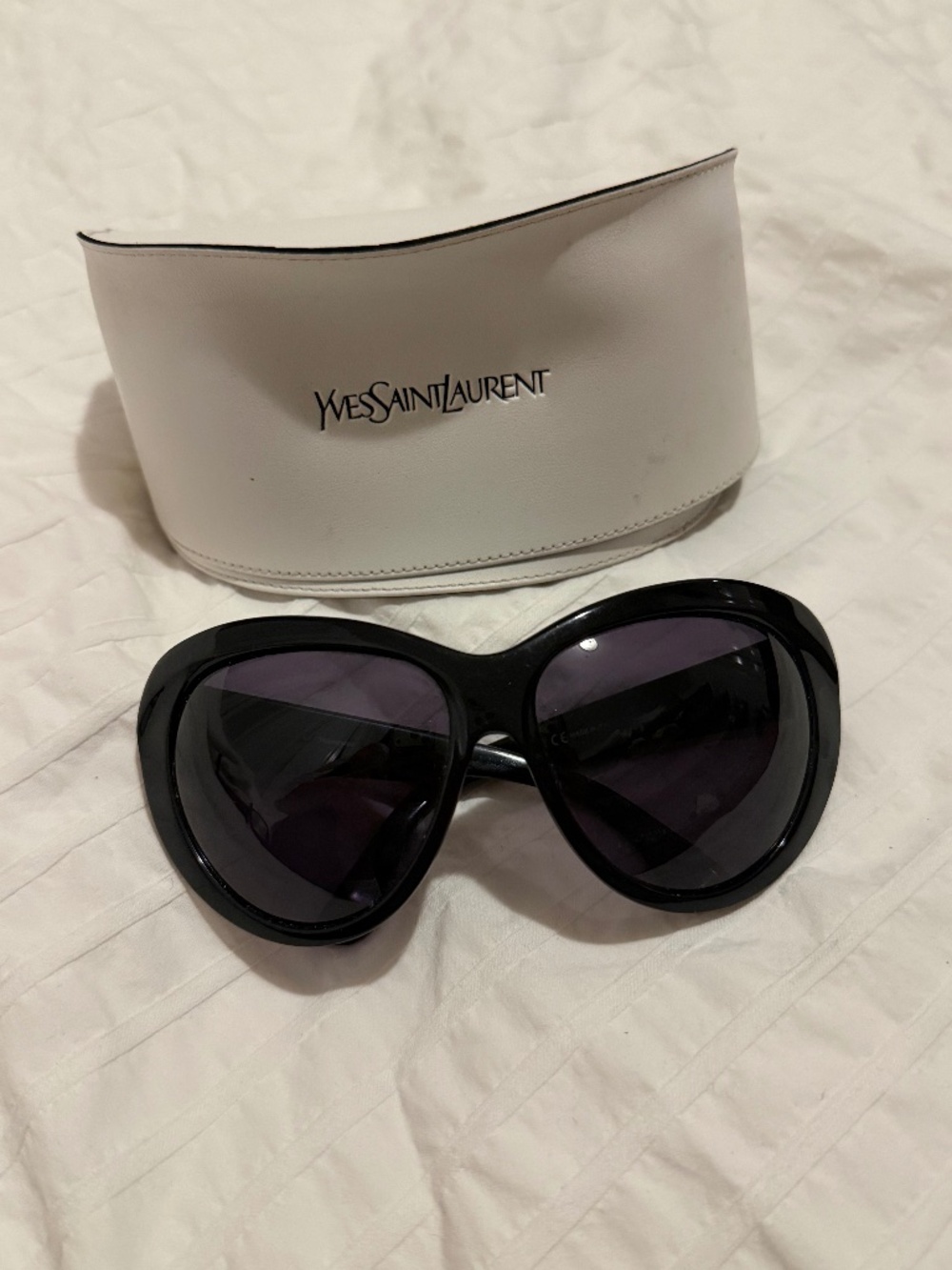 Yves Saint Laurent Black Oversized Sunglasses